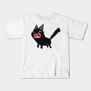 vintage-cat-angry Kids T-Shirt